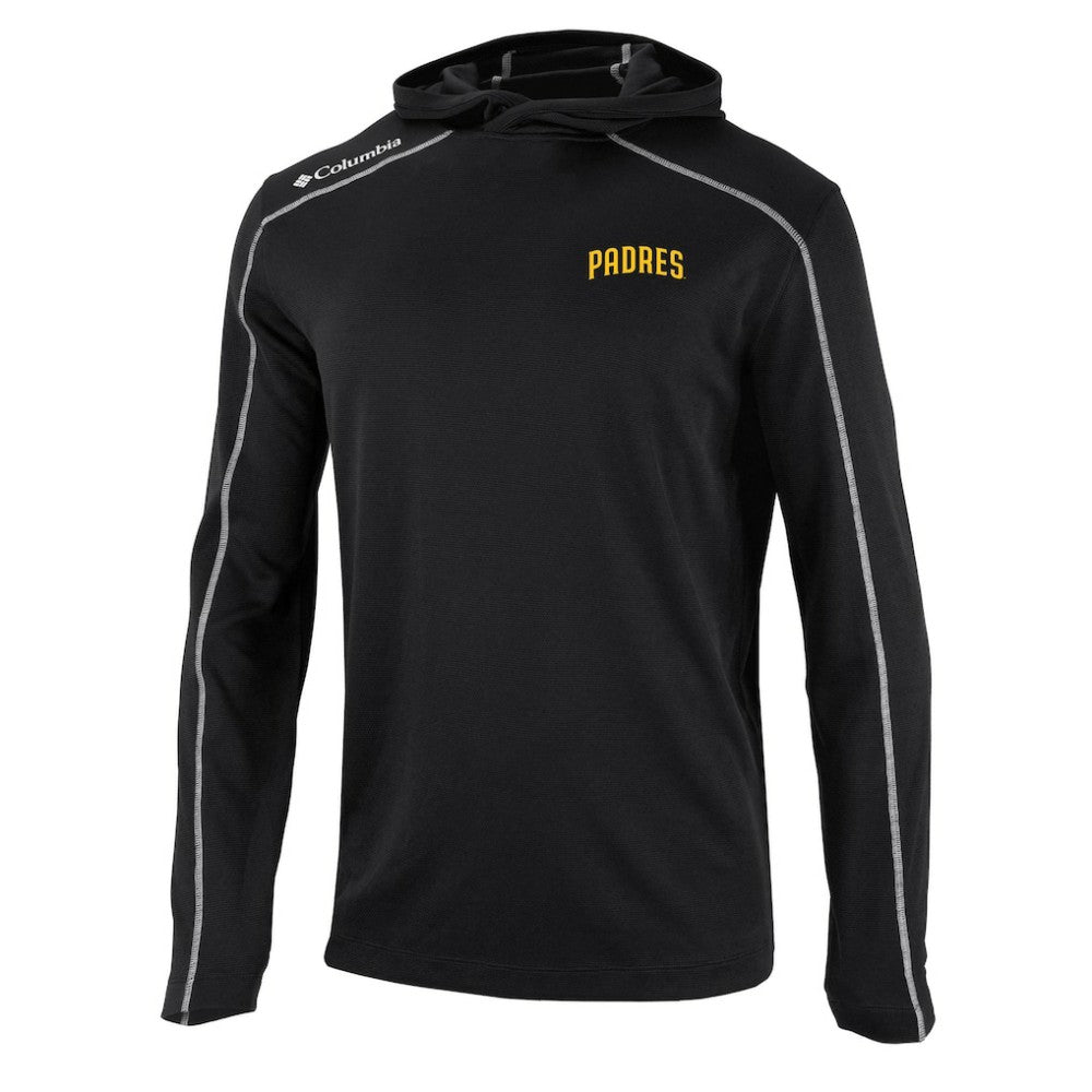 San Diego Padres Omni-Wick Shotgun Pullover Hoodie - Black | Columbia