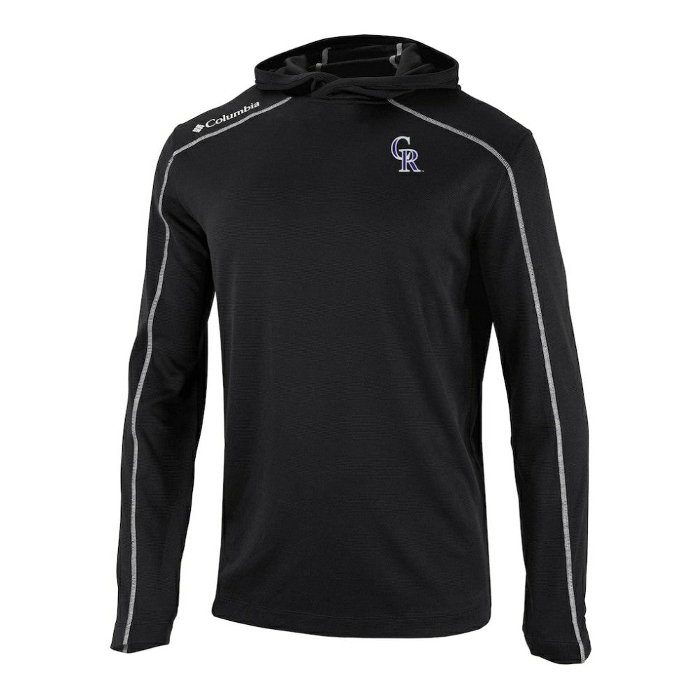 Colorado Rockies Omni-Wick Shotgun Pullover Hoodie - Black | Columbia