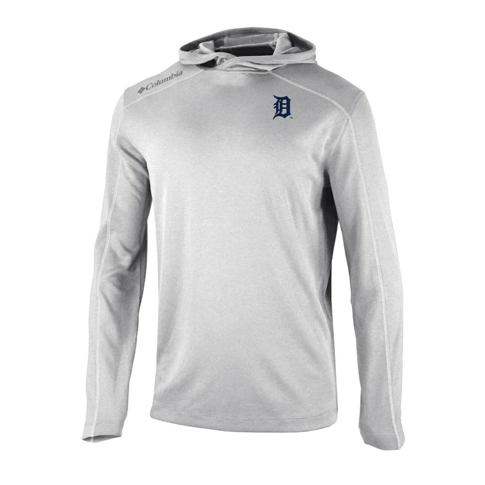 Detroit Tigers Omni-Wick Shotgun Pullover Hoodie - Gray | Columbia