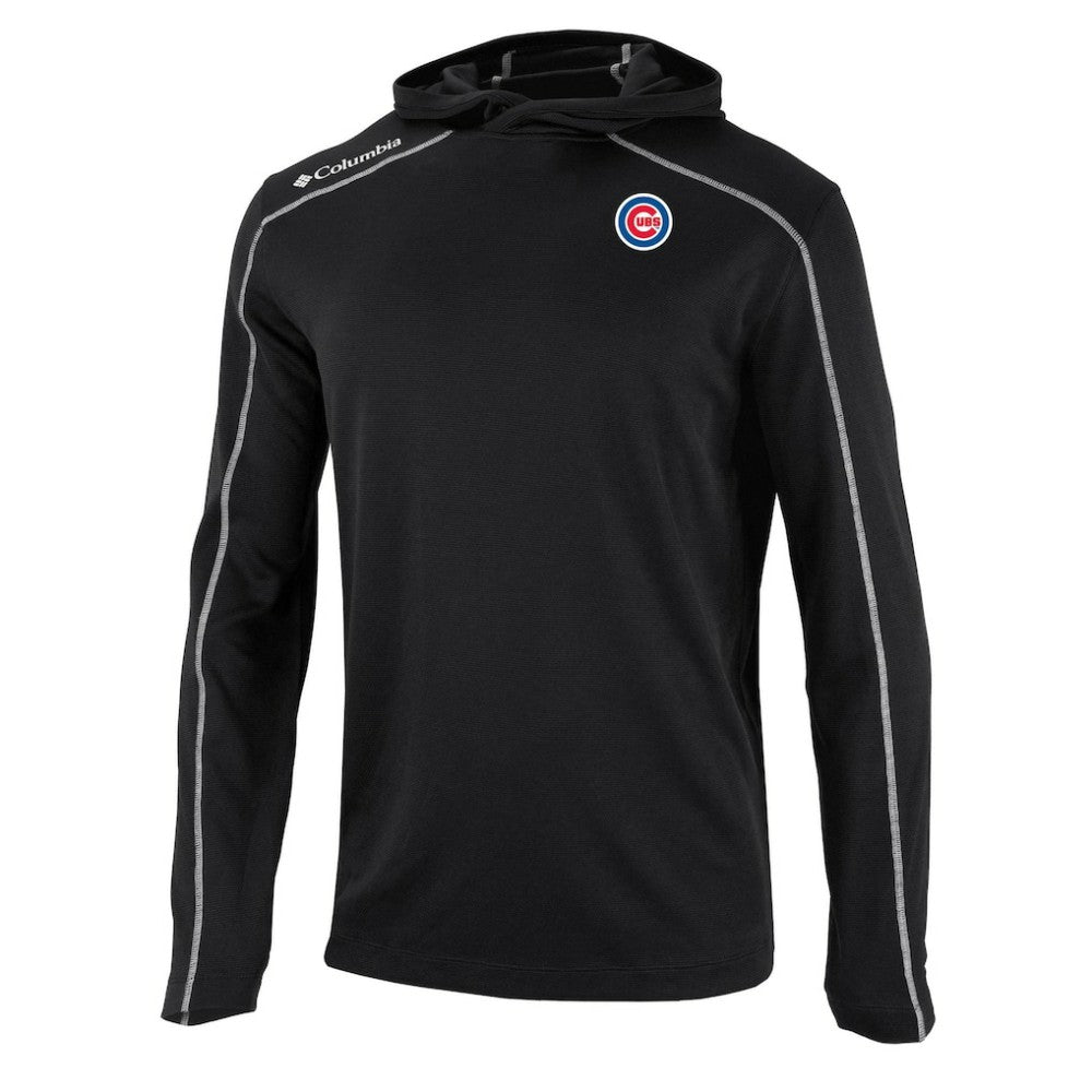 Chicago Cubs Omni-Wick Shotgun Pullover Hoodie - Black | Columbia