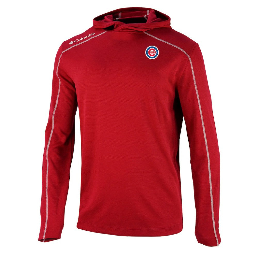 Chicago Cubs Omni-Wick Shotgun Pullover Hoodie - Red | Columbia