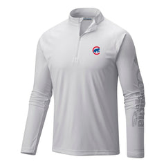 Chicago Cubs Terminal Tackle Omni-Wick Raglan Quarter-Zip Pullover - White | Columbia