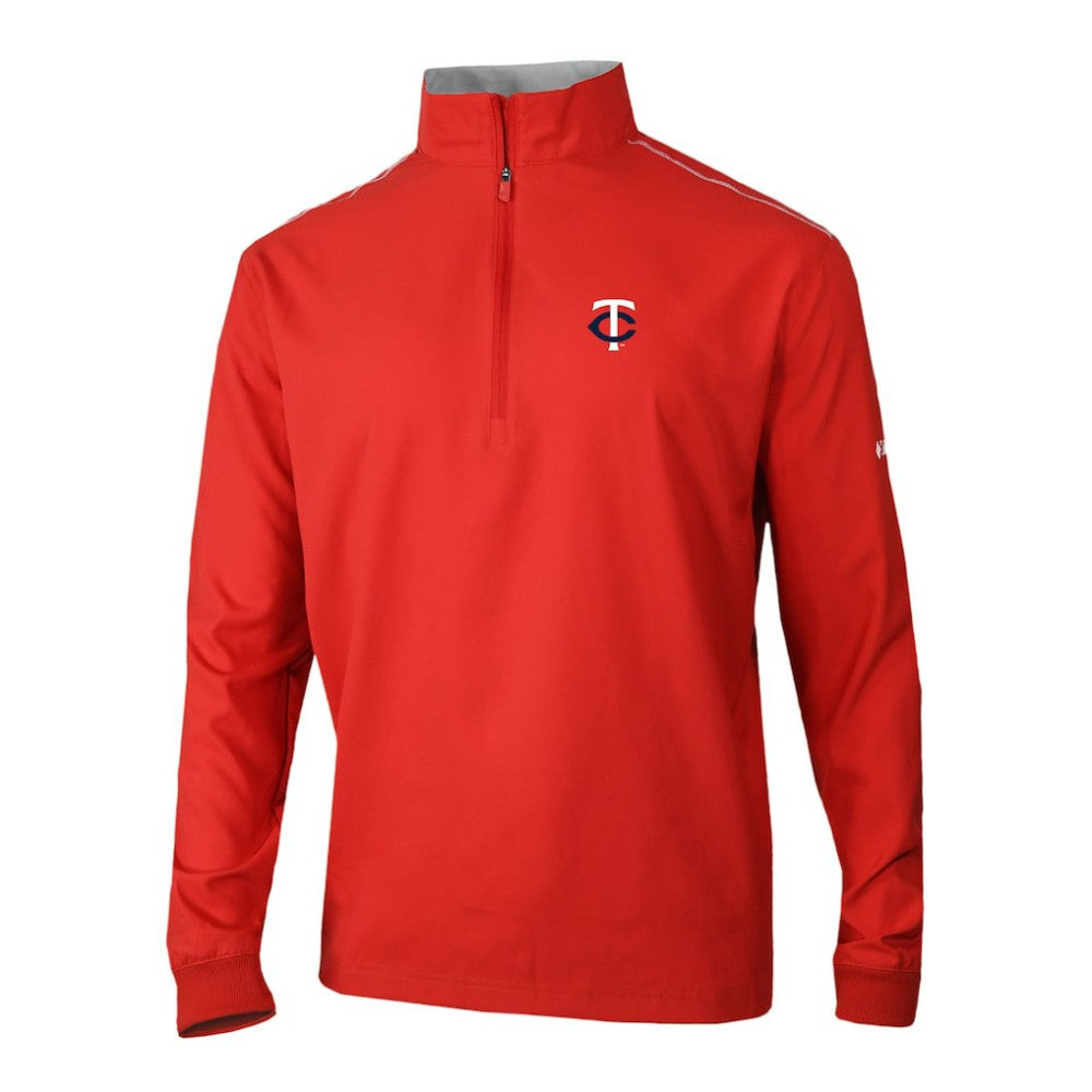 Minnesota Twins Omni-Wick Bogey's Paradise Quarter-Zip Pullover - Red | Columbia