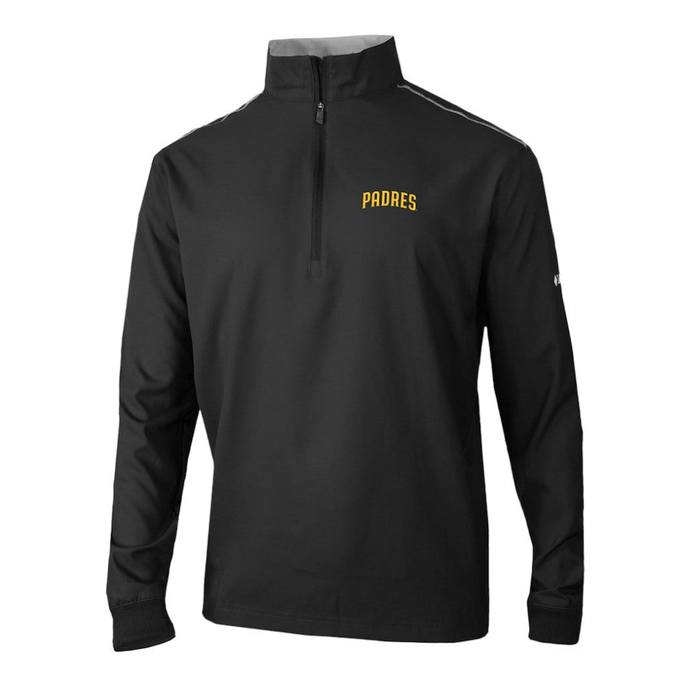 San Diego Padres Omni-Wick Bogey's Paradise Quarter-Zip Pullover - Black | Columbia