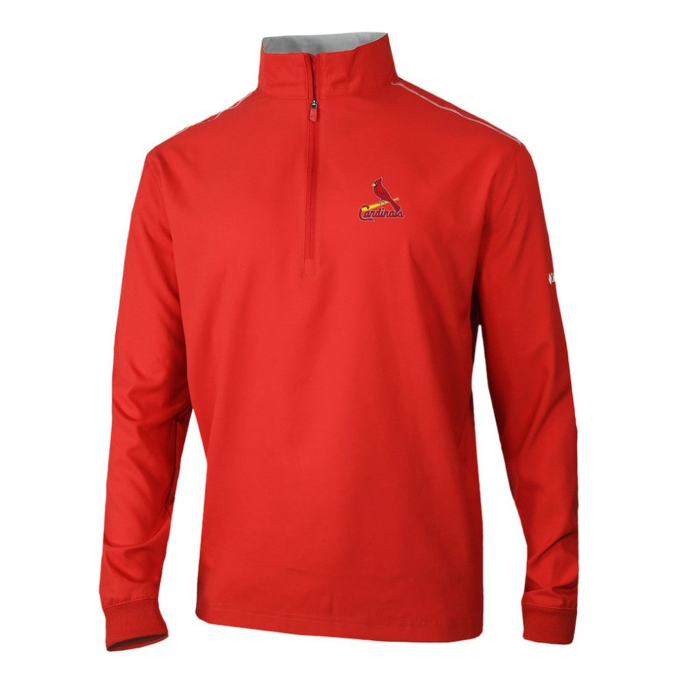 St. Louis Cardinals Omni-Wick Bogey's Paradise Quarter-Zip Pullover - Red | Columbia