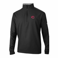 Cincinnati Reds Omni-Wick Bogey's Paradise Quarter-Zip Pullover - Black | Columbia