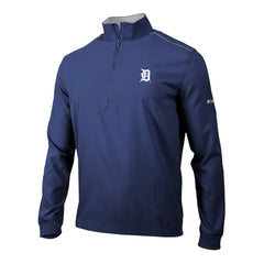 Detroit Tigers Omni-Wick Bogey's Paradise Quarter-Zip Pullover - Navy | Columbia