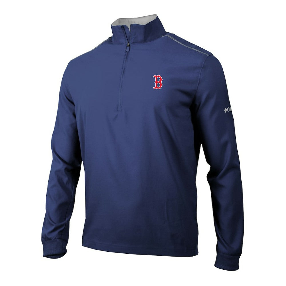 Boston Red Sox Omni-Wick Bogey's Paradise Quarter-Zip Pullover - Navy | Columbia