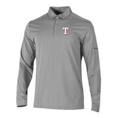 Texas Rangers Omni-Wick Pin High Long Sleeve Polo - Gray | Columbia