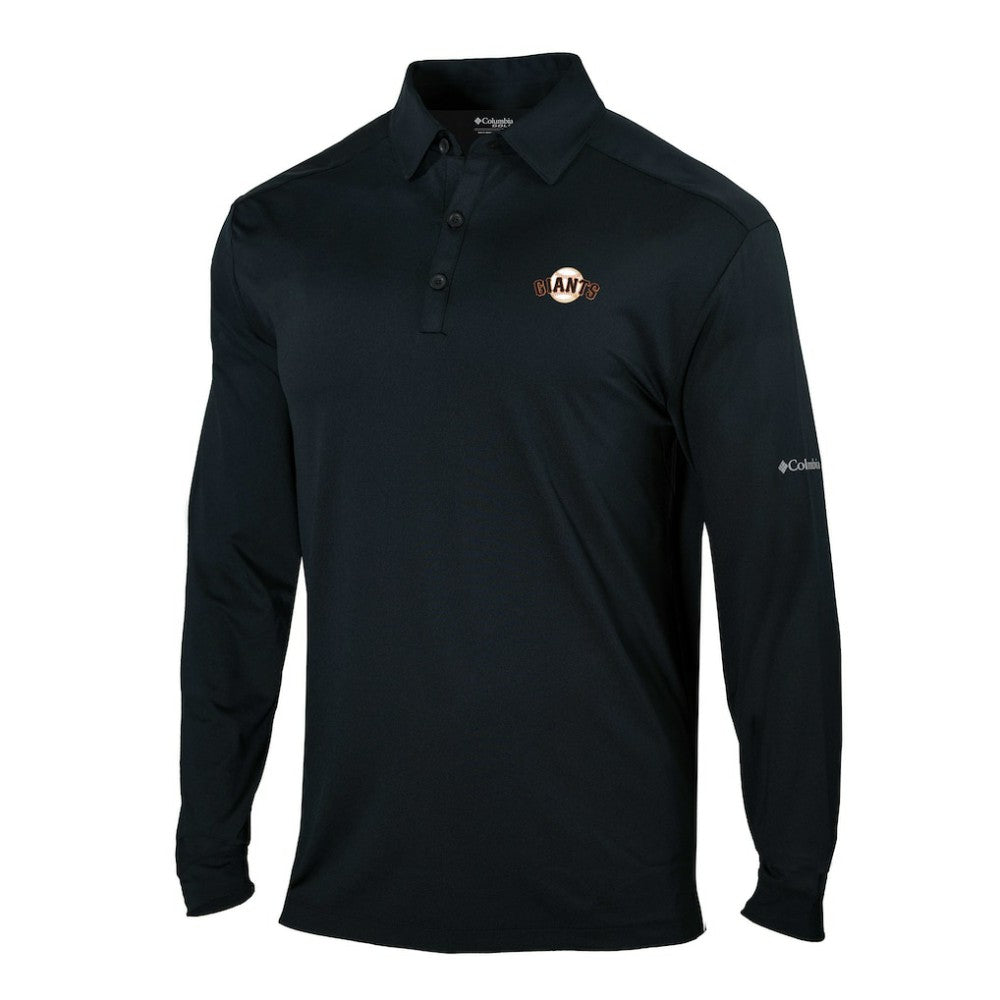 San Francisco Giants Omni-Wick Pin High Long Sleeve Polo - Black | Columbia