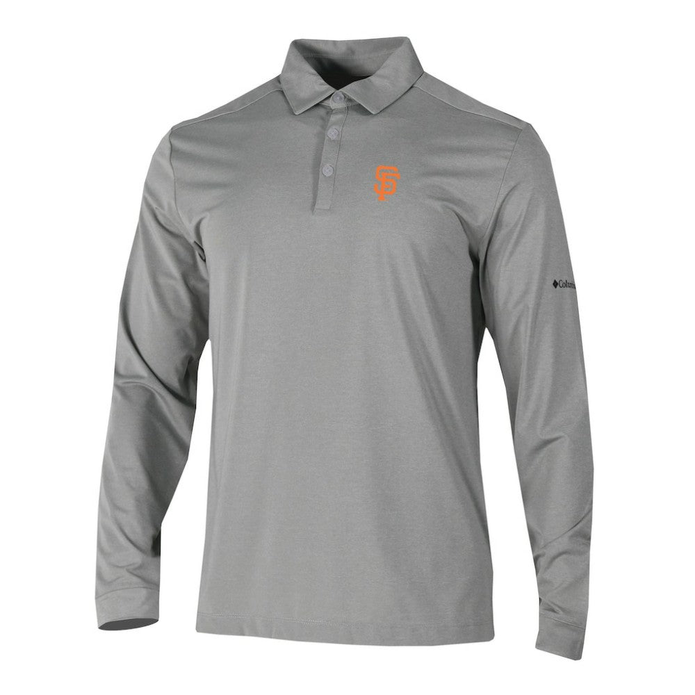 San Francisco Giants Omni-Wick Pin High Long Sleeve Polo - Gray | Columbia
