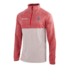 Boston Red Sox Omni-Wick Raglan Rockin' It Quarter-Zip Pullover - Red | Columbia