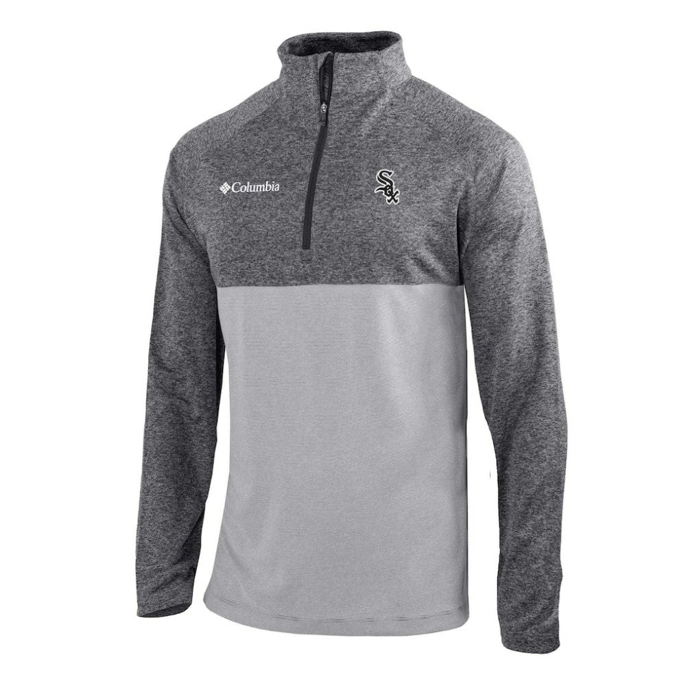 Chicago White Sox Omni-Wick Raglan Rockin' It Quarter-Zip Pullover - Gray | Columbia