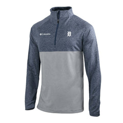 Detroit Tigers Omni-Wick Raglan Rockin' It Quarter-Zip Pullover - Navy | Columbia