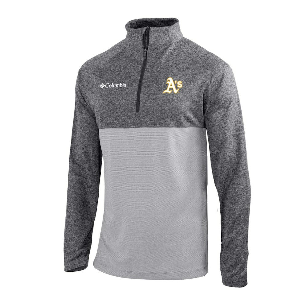 Athletics Omni-Wick Raglan Rockin' It Quarter-Zip Pullover - Gray | Columbia