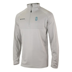 Seattle Mariners Omni-Wick Raglan Rockin' It Quarter-Zip Pullover - Gray | Columbia