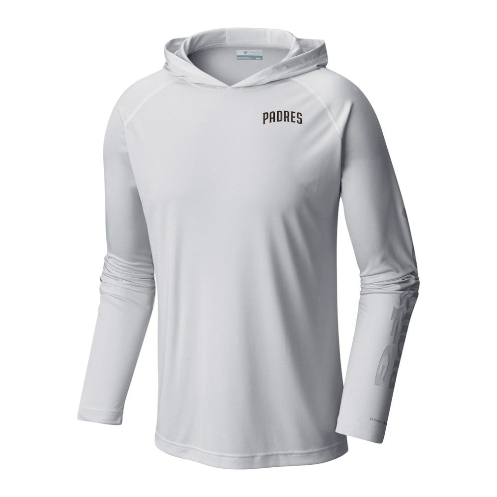 San Diego Padres Terminal Tackle Omni-Shade Pullover Hoodie - White | Columbia