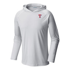 Texas Rangers Terminal Tackle Omni-Shade Pullover Hoodie - White | Columbia