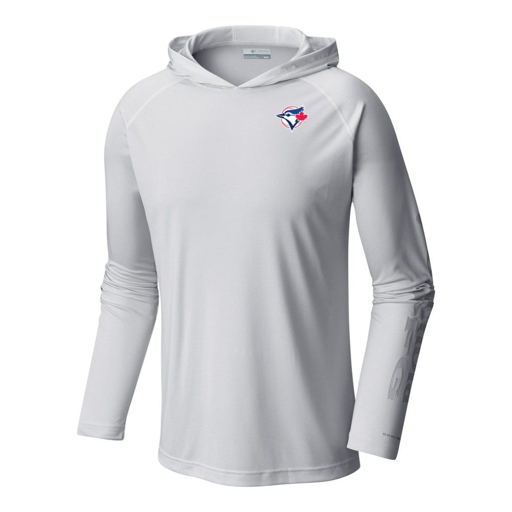 Toronto Blue Jays Terminal Tackle Omni-Shade Pullover Hoodie - White | Columbia