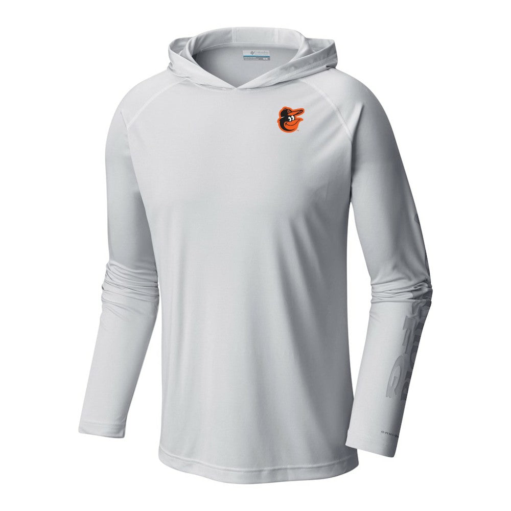 Baltimore Orioles Terminal Tackle Omni-Shade Pullover Hoodie - White | Columbia