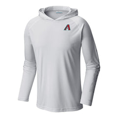 Arizona Diamondbacks Terminal Tackle Omni-Shade Pullover Hoodie - White | Columbia