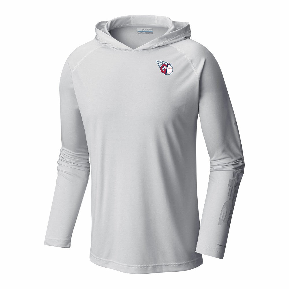 Cleveland Guardians Terminal Tackle Omni-Shade Pullover Hoodie - White | Columbia