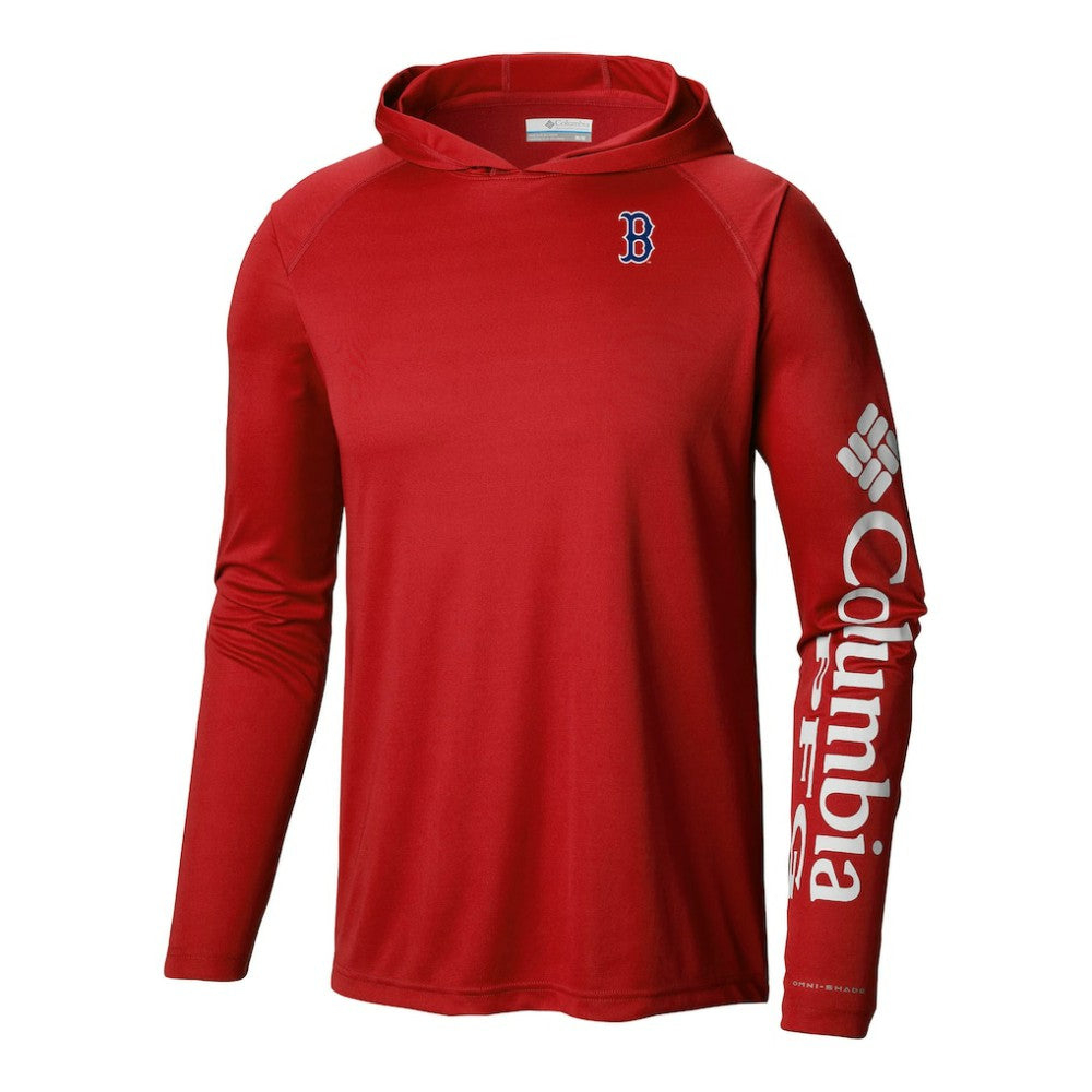 Boston Red Sox Terminal Tackle Omni-Shade Pullover Hoodie - Red | Columbia