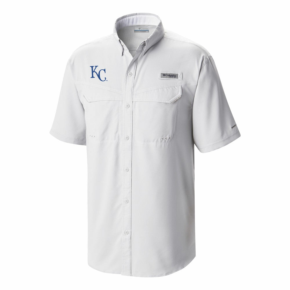 Kansas City Royals Omni-Wick Low Drag Offshore Button-Up Shirt - White | Columbia
