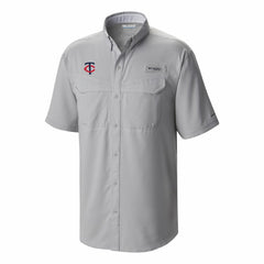 Minnesota Twins Omni-Wick Low Drag Offshore Button-Up Shirt - Gray | Columbia