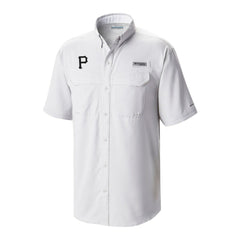 Pittsburgh Pirates Omni-Wick Low Drag Offshore Button-Up Shirt - White | Columbia