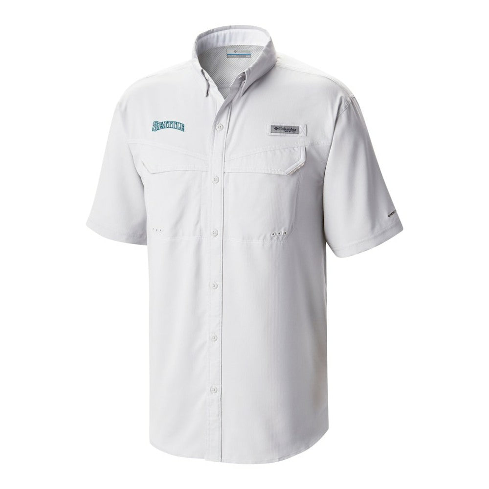 Seattle Mariners Omni-Wick Low Drag Offshore Button-Up Shirt - White | Columbia