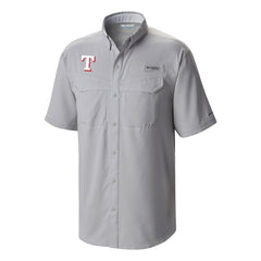 Texas Rangers Omni-Wick Low Drag Offshore Button-Up Shirt - Gray | Columbia