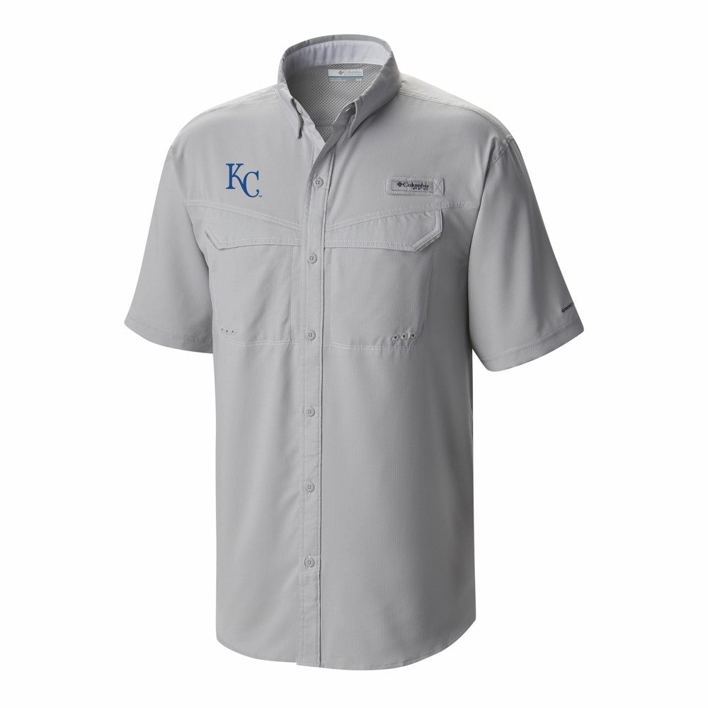Kansas City Royals Omni-Wick Low Drag Offshore Button-Up Shirt - Gray | Columbia