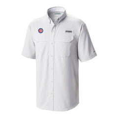 Chicago Cubs Omni-Wick Low Drag Offshore Button-Up Shirt - White | Columbia