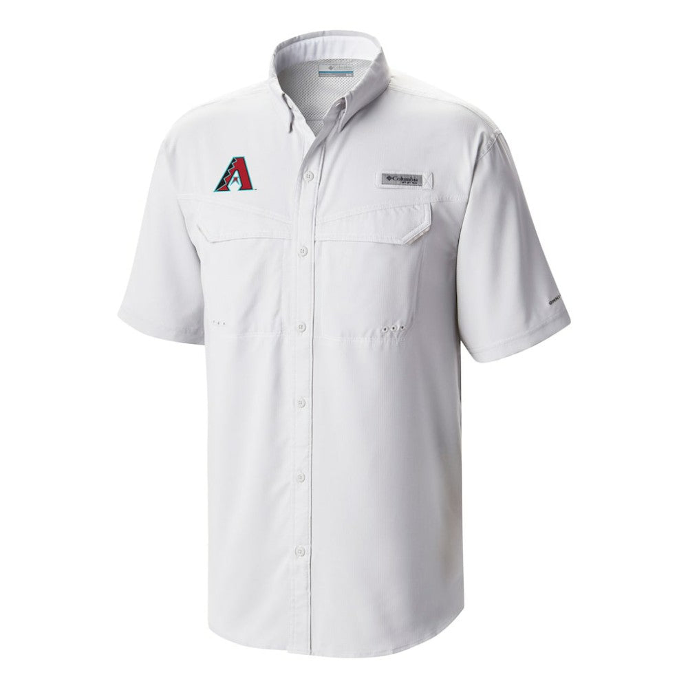 Arizona Diamondbacks Omni-Wick Low Drag Offshore Button-Up Shirt - White | Columbia
