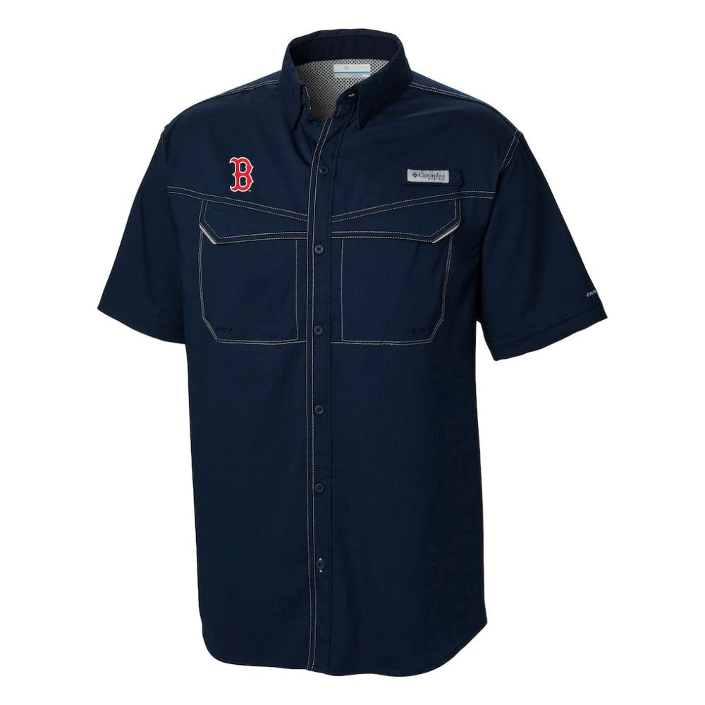 Boston Red Sox Omni-Wick Low Drag Offshore Button-Up Shirt - Navy | Columbia