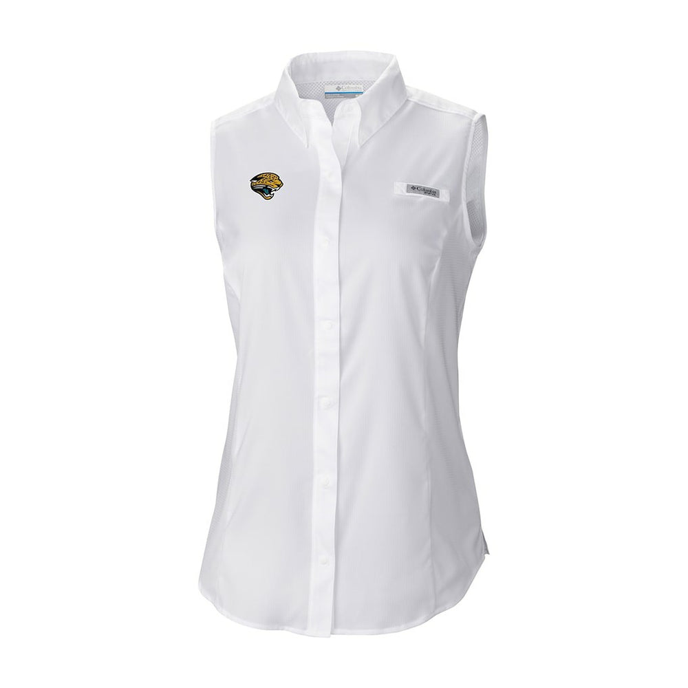 NFL Jacksonville Jaguars Women's Historic Tamiami Omni-Shade Sleeveless Button-Up Shirt