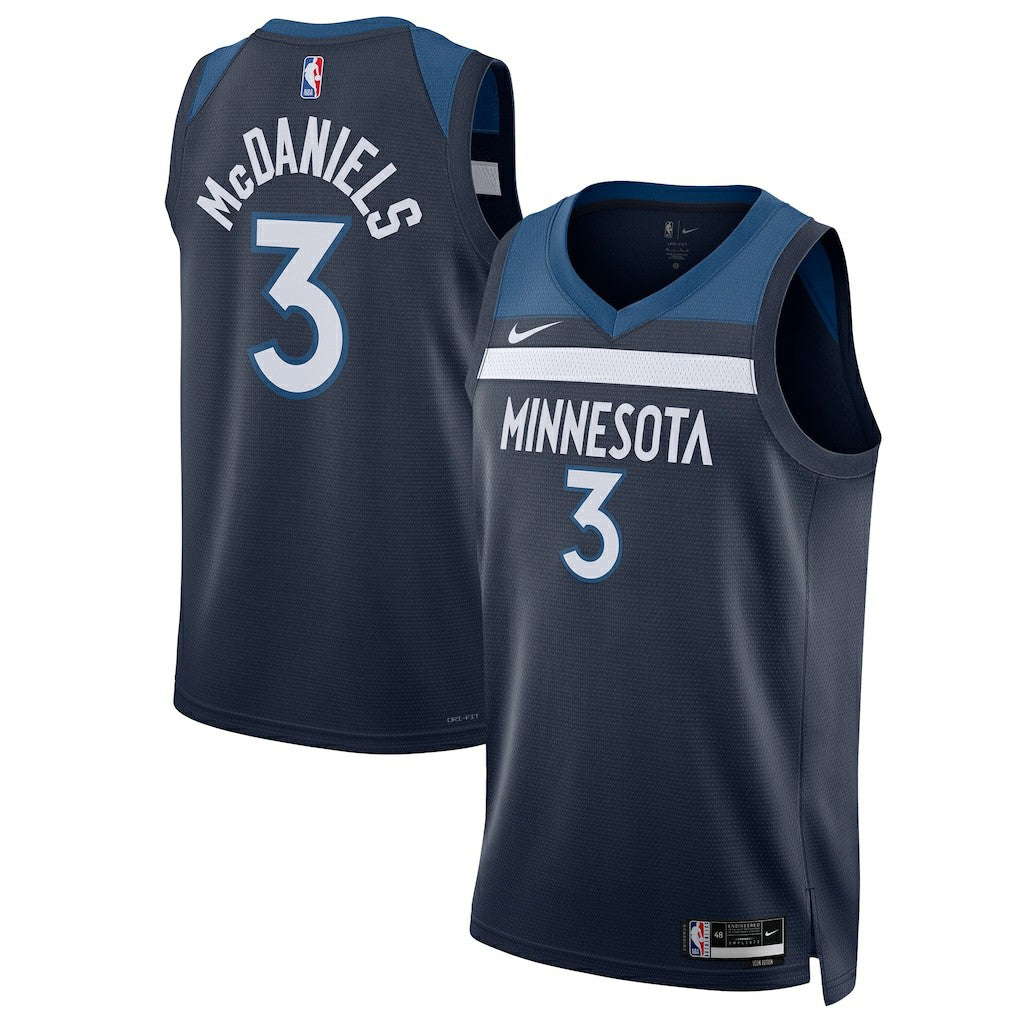Jaden McDaniels Minnesota Timberwolves Unisex Swingman Player Jersey - Icon Edition - Navy | Nike online