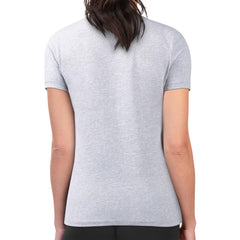 Minnesota Twins G-III 4Her by Carl Banks Women's Super-Slim Fit Lightweight Shadow Logo Graphic T-Shirt - Heather Gray