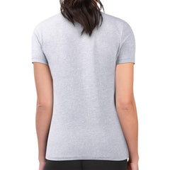 Chicago Cubs G-III 4Her by Carl Banks Women's Super-Slim Fit Lightweight Shadow Logo Graphic T-Shirt - Heather Gray