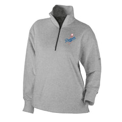 Los Angeles Dodgers Women's Birchwood Hills Quarter-Zip Pullover - Gray | Columbia
