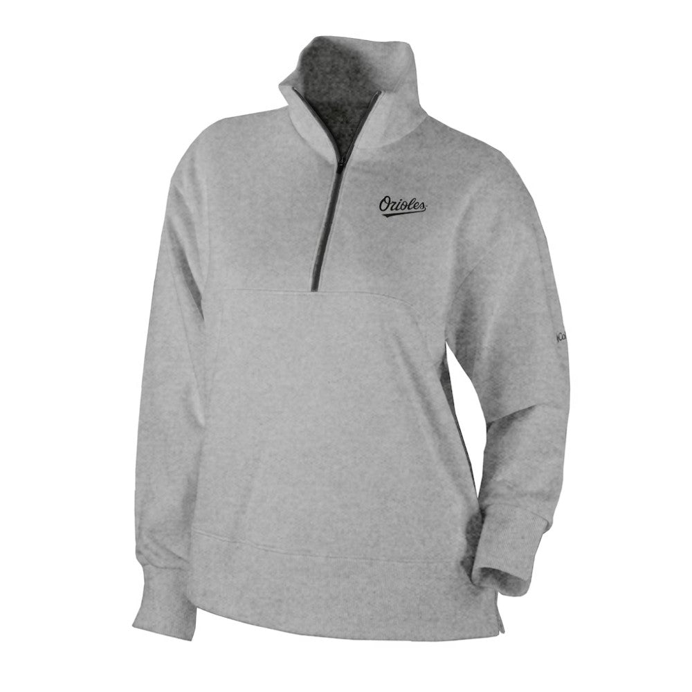 Baltimore Orioles Women's Birchwood Hills Quarter-Zip Pullover - Gray | Columbia