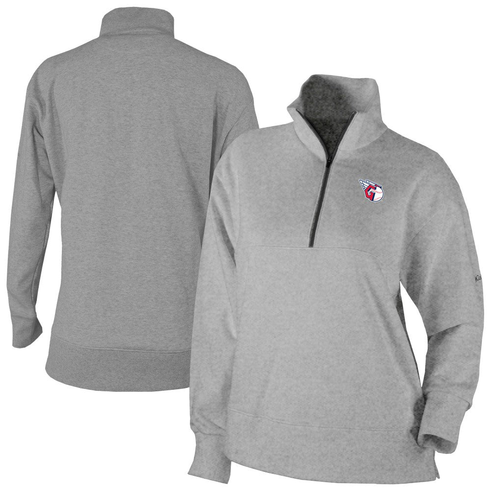 Cleveland Guardians Women's Birchwood Hills Quarter-Zip Pullover - Gray | Columbia