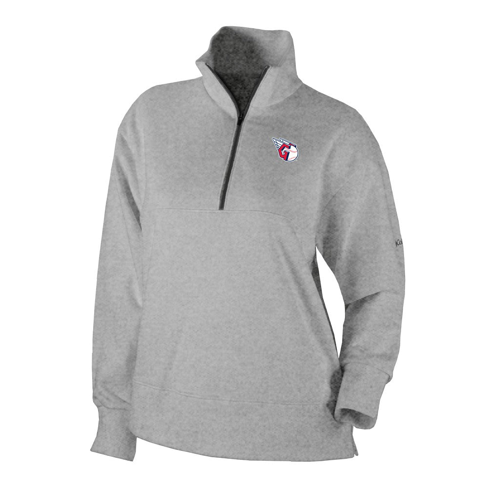 Cleveland Guardians Women's Birchwood Hills Quarter-Zip Pullover - Gray | Columbia