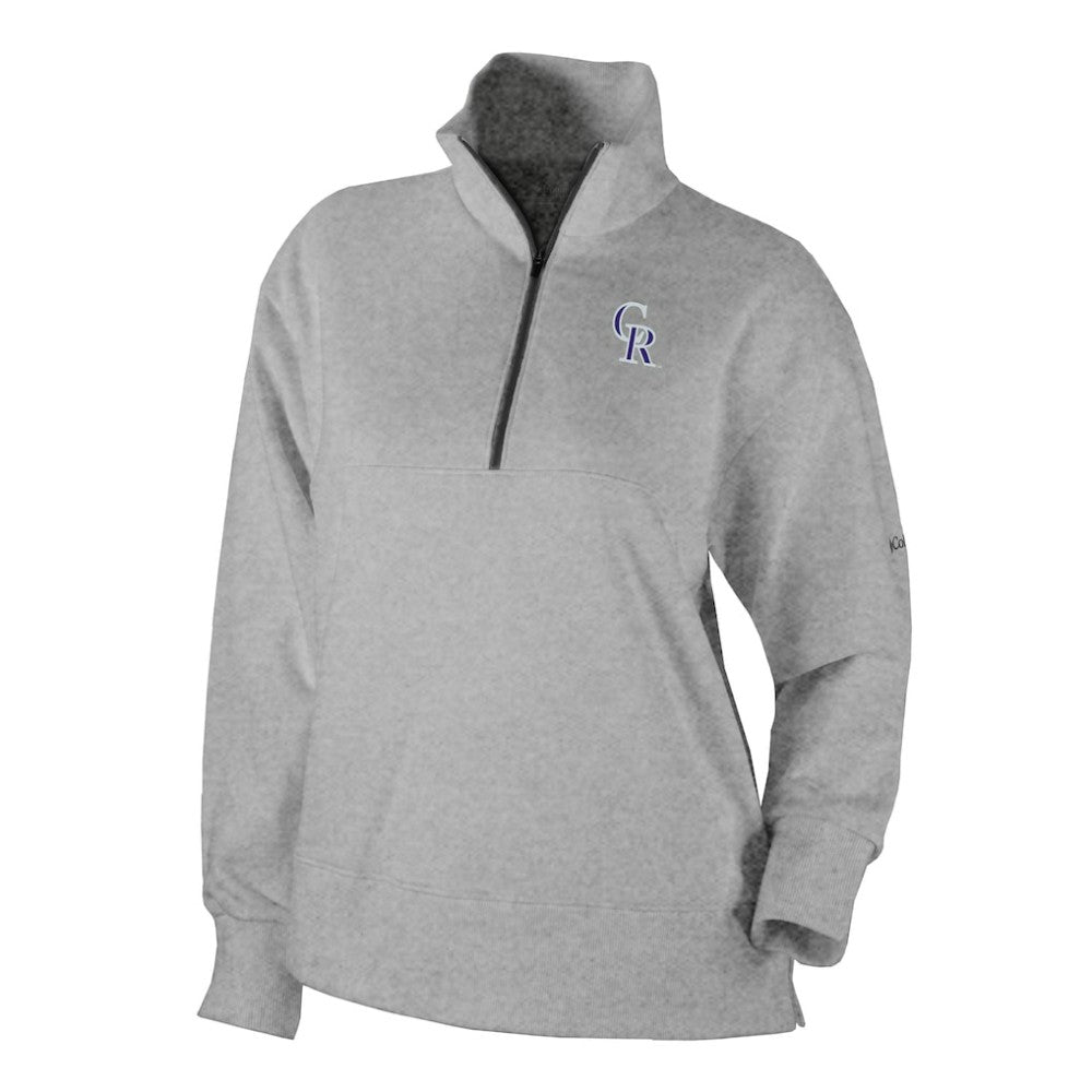 Colorado Rockies Women's Birchwood Hills Quarter-Zip Pullover - Gray | Columbia