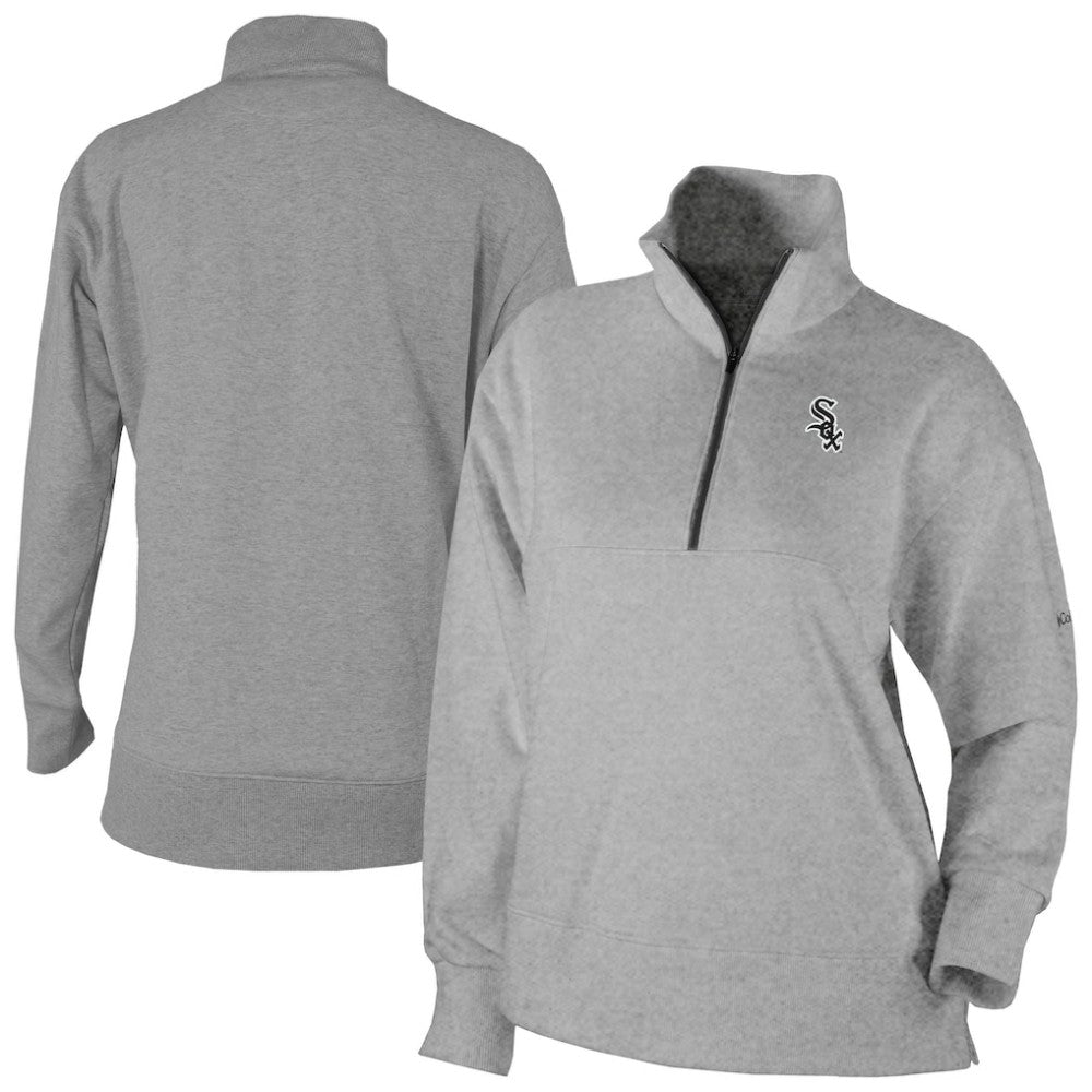 Chicago White Sox Women's Birchwood Hills Quarter-Zip Pullover - Gray | Columbia