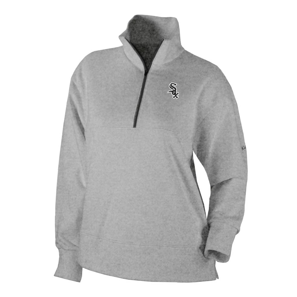 Chicago White Sox Women's Birchwood Hills Quarter-Zip Pullover - Gray | Columbia