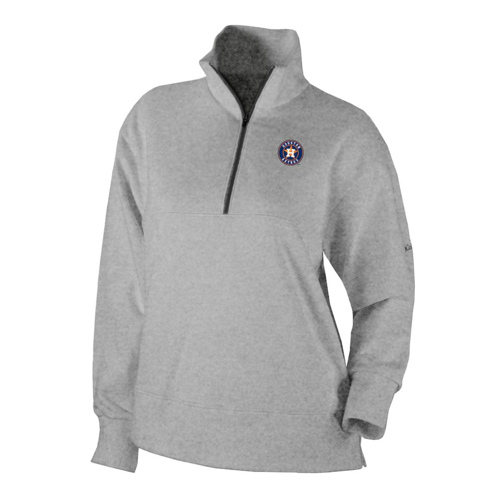 Houston Astros Women's Birchwood Hills Quarter-Zip Pullover - Gray | Columbia