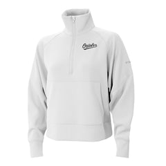 Baltimore Orioles Women's Wickhams Hills Raglan Omni-Wick Quarter-Zip Pullover - White | Columbia