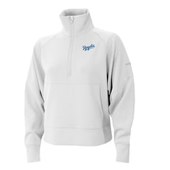 Kansas City Royals Women's Wickhams Hills Raglan Omni-Wick Quarter-Zip Pullover - White | Columbia